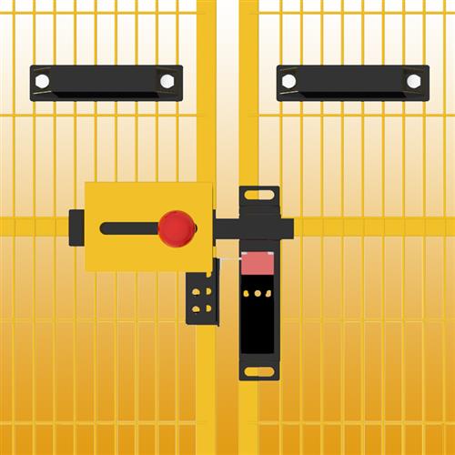 工业防护设备插销锁车间仓库隔离网门禁开关护栏安全门互锁电子锁