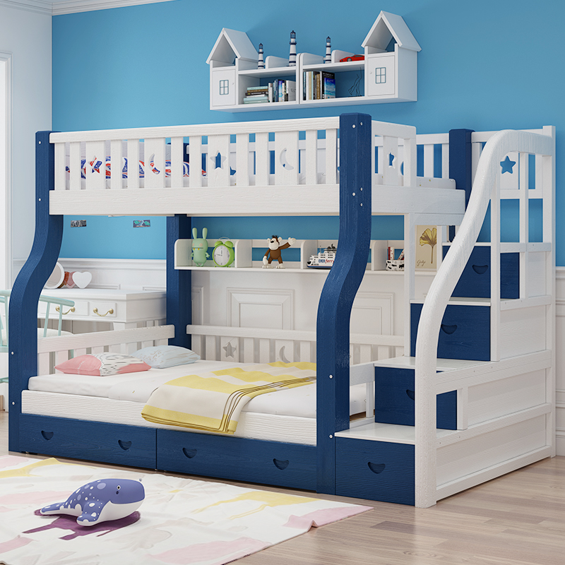 上下床双层c床实木子母床上下铺木床高低床小户型省空间儿童两层