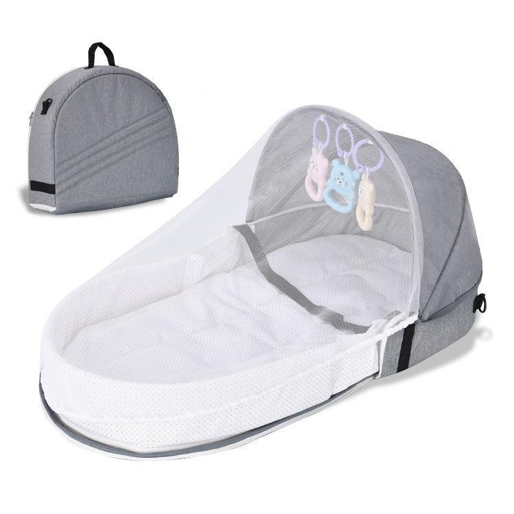 便捷式折叠防压婴儿床中床新生儿宝宝隔离仿生外出旅行婴儿床