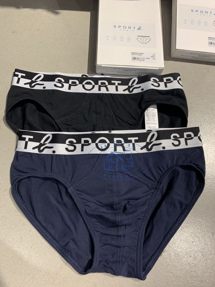 香港專櫃代購agnes b.sport品牌logo邊邊男款三角純棉內褲 20春夏