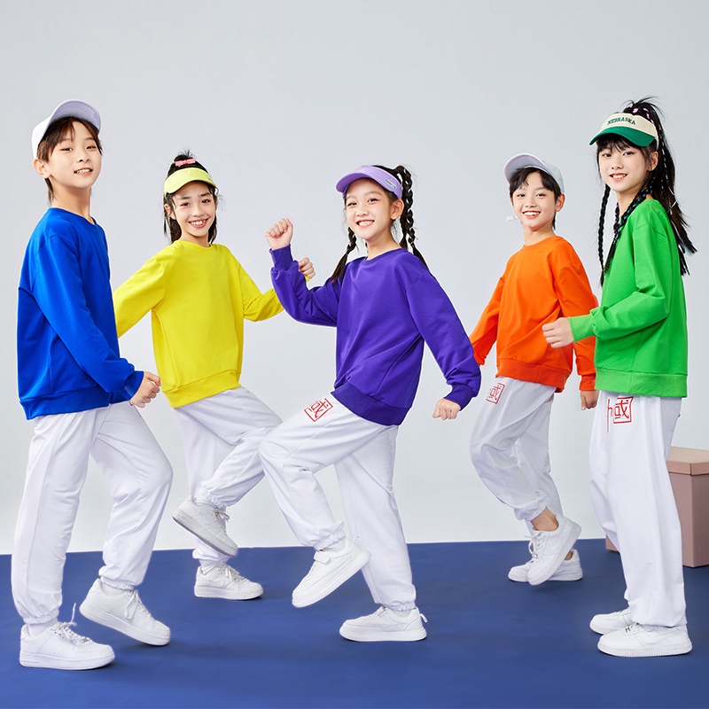 春季小学生运动会开幕式服装幼儿园表演班服六一儿童啦啦队演出服