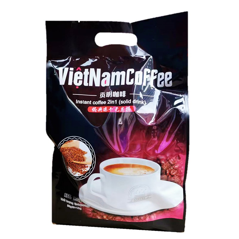 越南咖啡贡明咖啡经典冻干无蔗糖900g贡明冻干二合一速溶咖啡50条