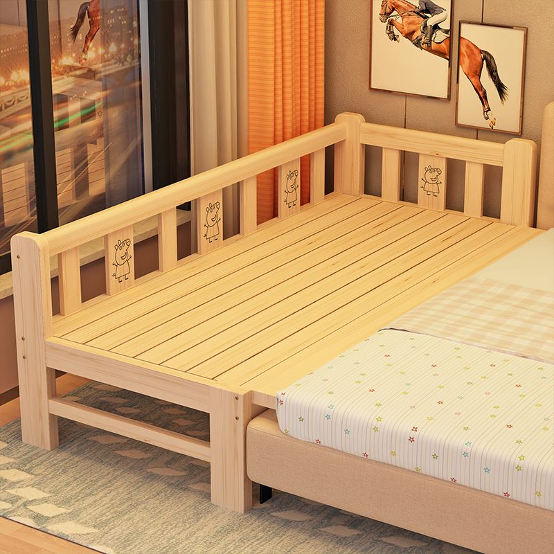 儿童床实木拼接床带护栏小床婴儿床公主床单人床边床加宽拼接大床