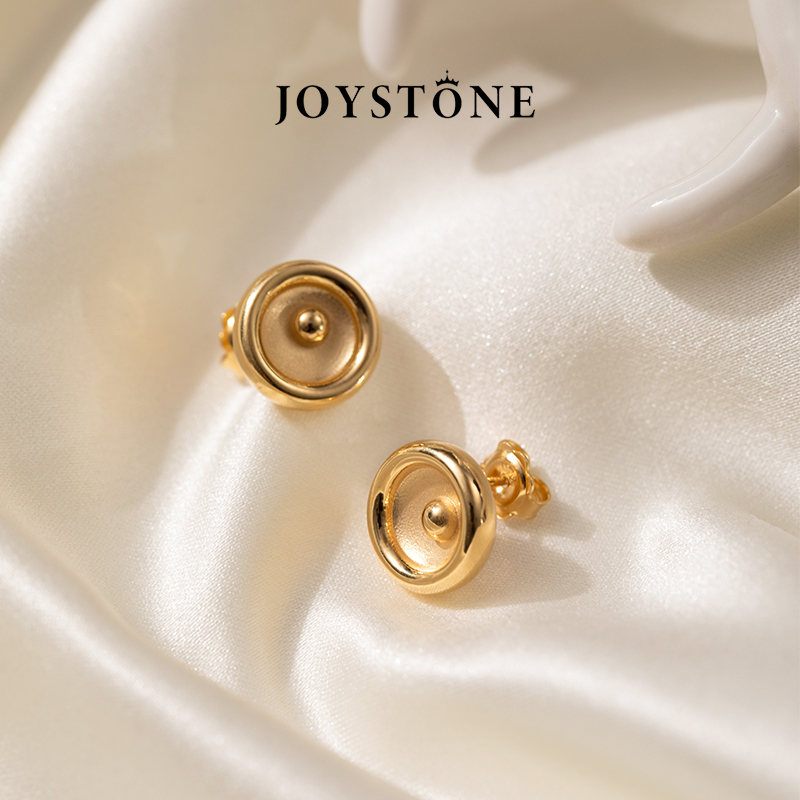 JOYSTONE x Diva 意大利MOON耳钉女小众设计高级复古原创月光耳环