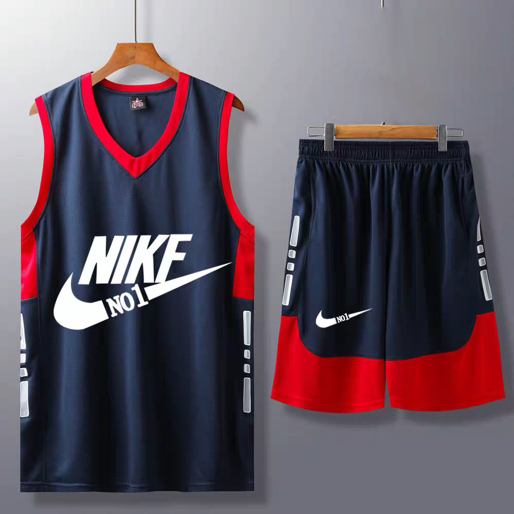 耐克顿新款篮球服套装男球衣队服定制比赛训练篮球衣学生背心定制