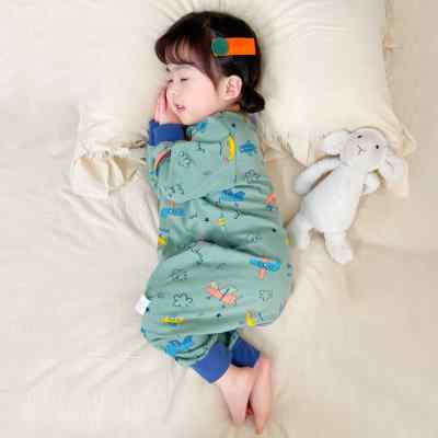 婴儿睡袋春秋款纯棉宝宝睡衣投降式夏薄款儿童防踢被神器四季通用