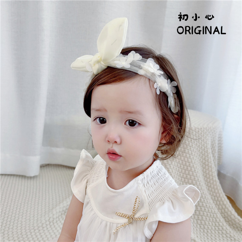 韩国百搭婴儿发带女童超仙布艺软花朵花环儿童发饰亲子母女头饰