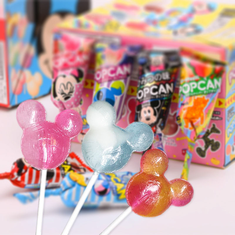 日本进口米奇头棒棒糖glico固力果格力高迪士尼儿童礼物整盒包邮