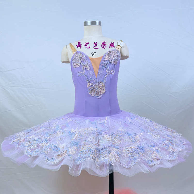 新款紫色舞蹈服装女套装芭蕾舞服女童芭蕾舞 纱裙 裙子成人舞蹈服