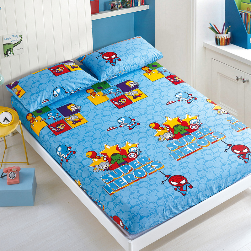 全棉卡通床笠单件儿童纯棉防滑薄棕垫保护套定做床罩1.2米1.5m1.8