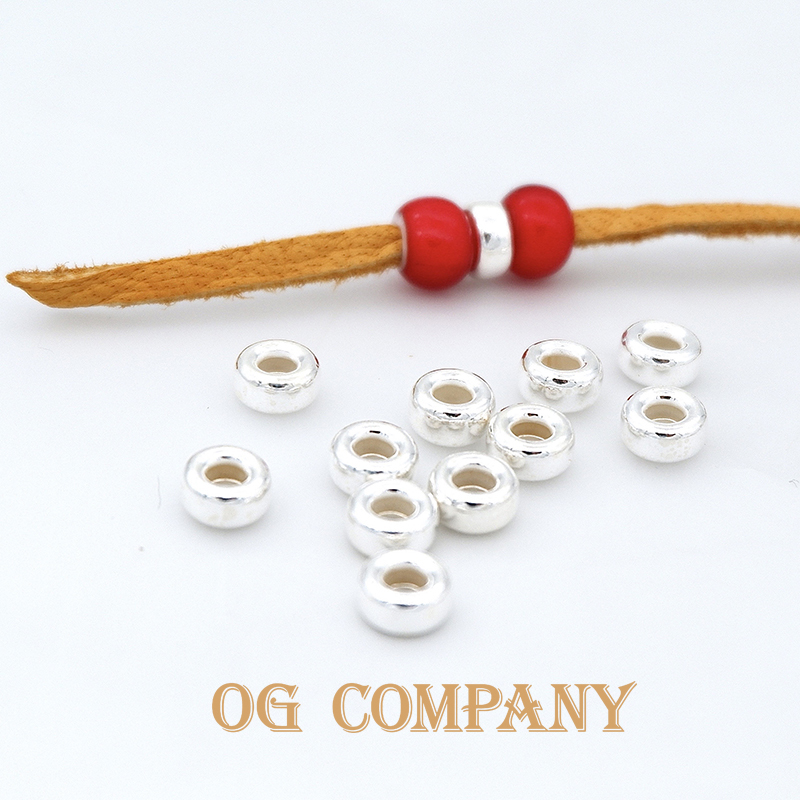 OGC925纯银银珠水泡型散珠手链项链DIY配件搭配用隔珠