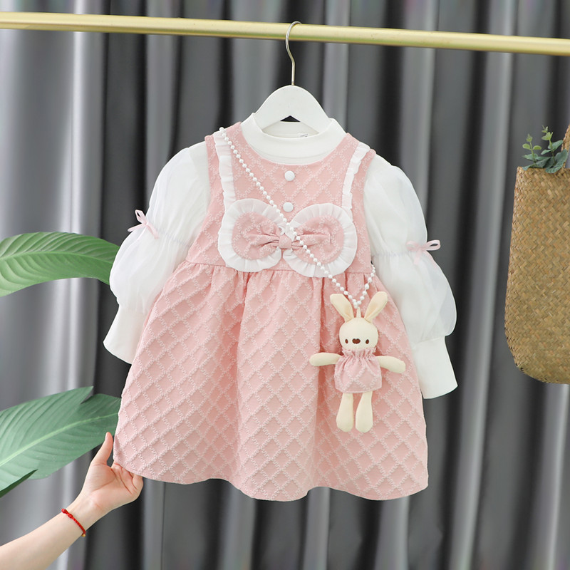 【爆款】女童春装连衣裙2024新款洋气儿童公主裙婴儿裙子一周岁女