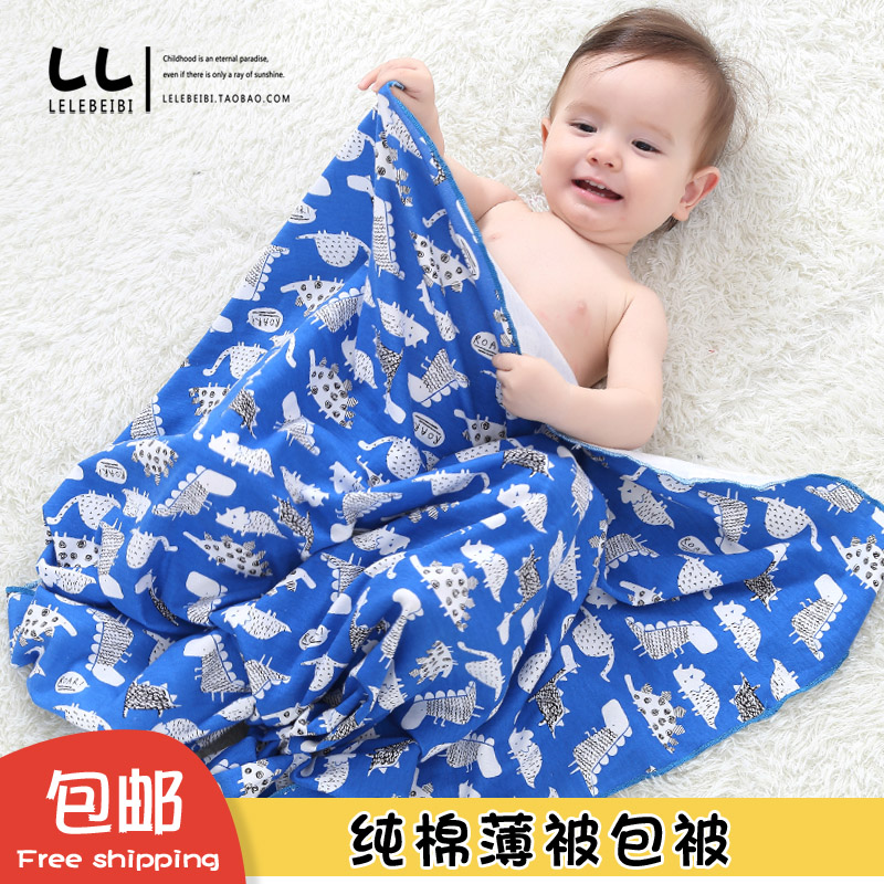 夏季婴儿棉被薄款宝宝被子单层新生儿小被子纯棉全棉盖毯包被超柔