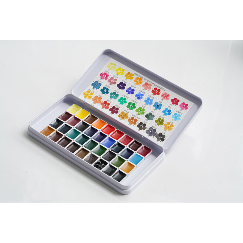 温莎牛顿艺术家36色分装36色足量0.5ml1ml水彩颜料温艺石墨绘材铺