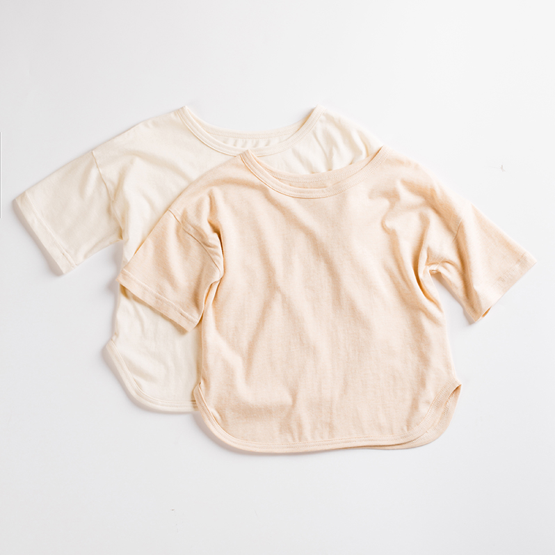 夏季薄款日系宝宝小儿童短袖五分袖纯棉T恤婴儿森系A类短袖上衣