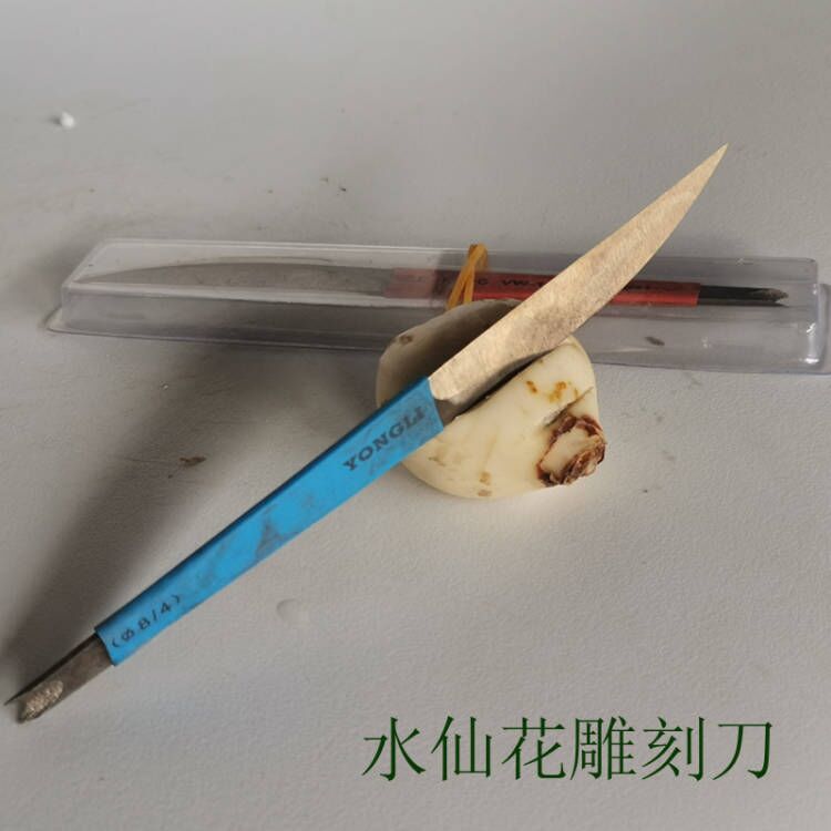 水仙花雕刻刀专用种球不锈钢修枝刀手工弹簧鲜切蘑菇刀多规格可选