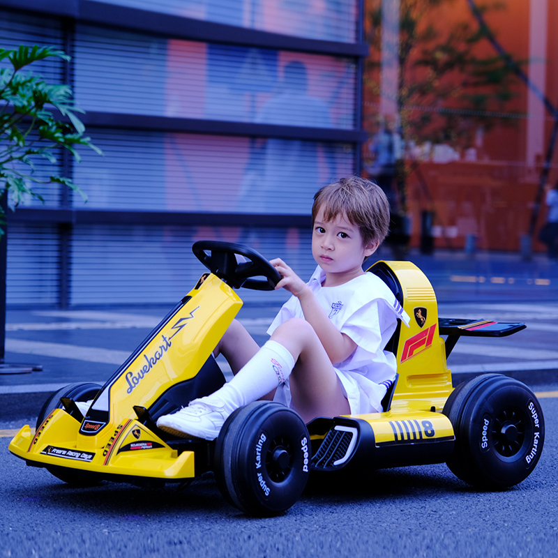 高档网红卡丁车儿童电动玩具汽车可坐大人四轮宝宝男女小孩赛车子