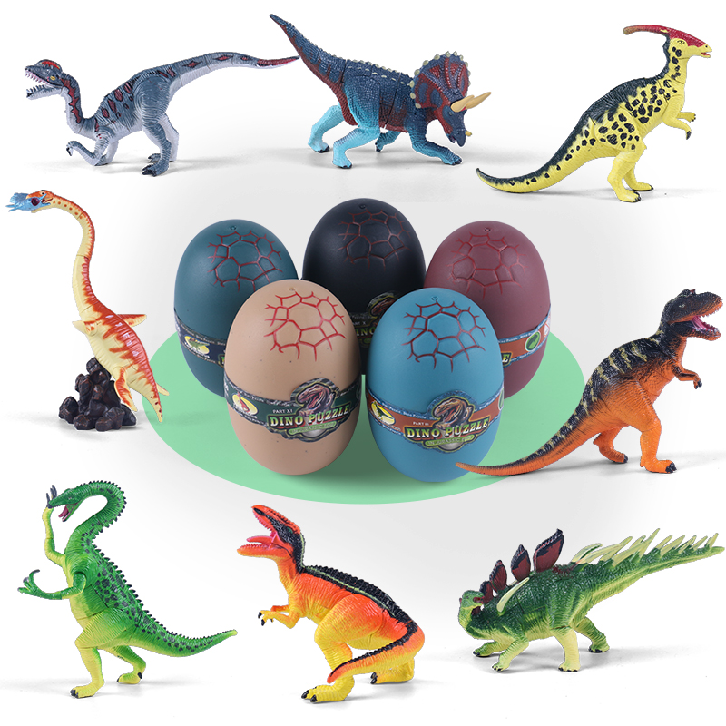 恐龙蛋奇趣孵化蛋恐龙玩具仿真动物拼装插变形霸王龙儿童益智模型