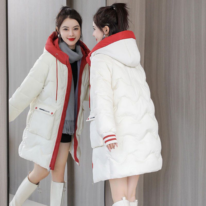冬装13岁少女孩大童羽绒棉服14初中学生韩版中长面包棉衣棉袄外套