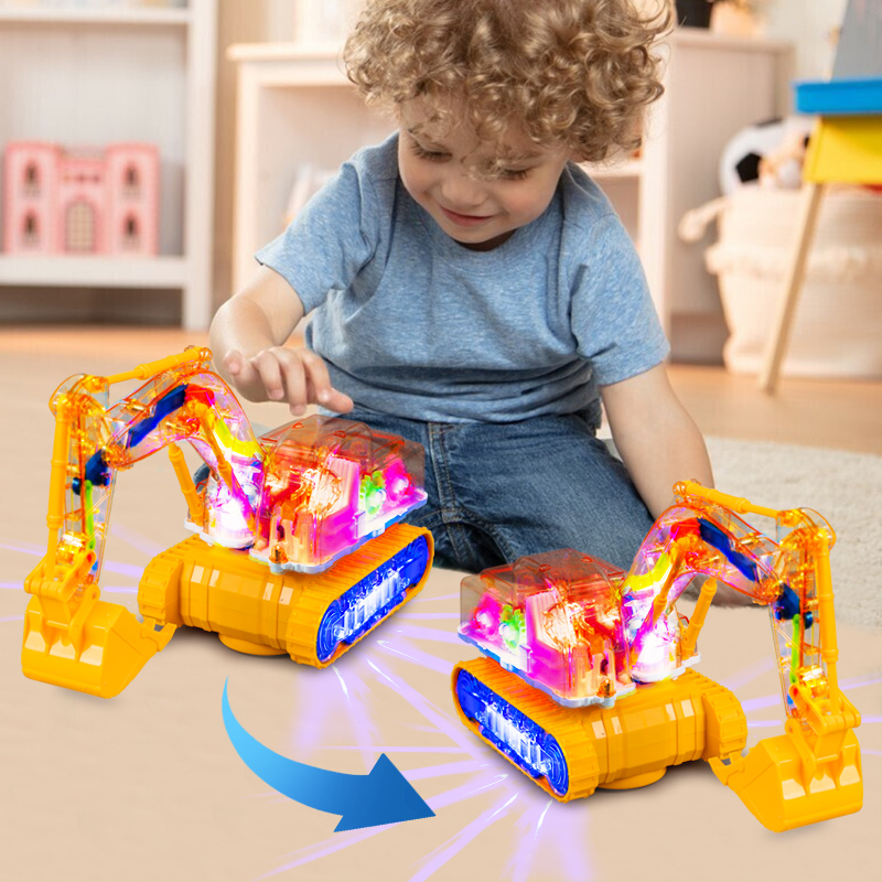 宝宝电动玩具车万向齿轮挖掘机音乐灯光1一4岁男孩女3岁儿童2汽车