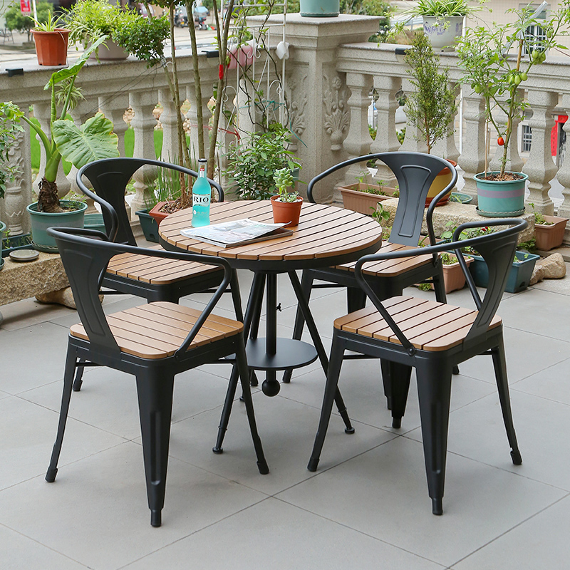 阳台休闲桌椅户外小茶组合室外庭院简约露台花园露天防水桌椅套装