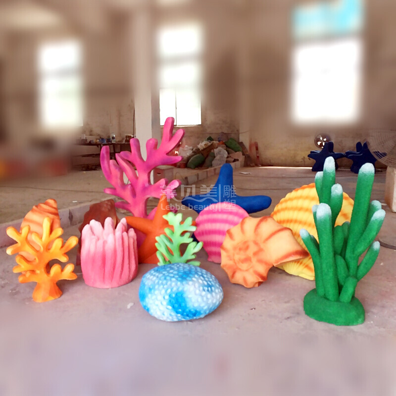 定制剧场泡沫摆件雕塑舞台儿童景观道具珊瑚树礁石海洋场景装饰