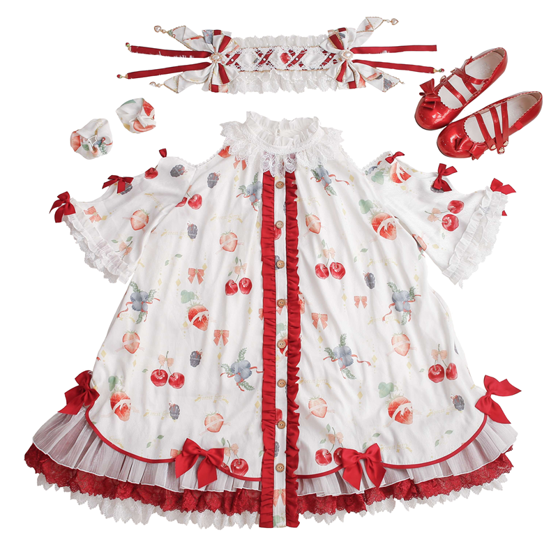 【产品展示】~森林莓果op~ 贰一仨lolita裙 原创op 洛丽塔小裙子