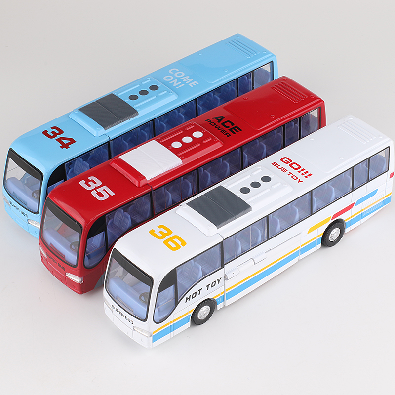 美致大号变形巴士公车汽车模型机器H人仿真儿童玩具车男孩礼物