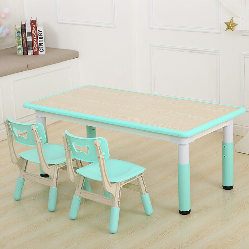 希伯熊儿童桌子写字桌幼儿园桌椅学习塑料宝宝书桌套装游戏桌椅可