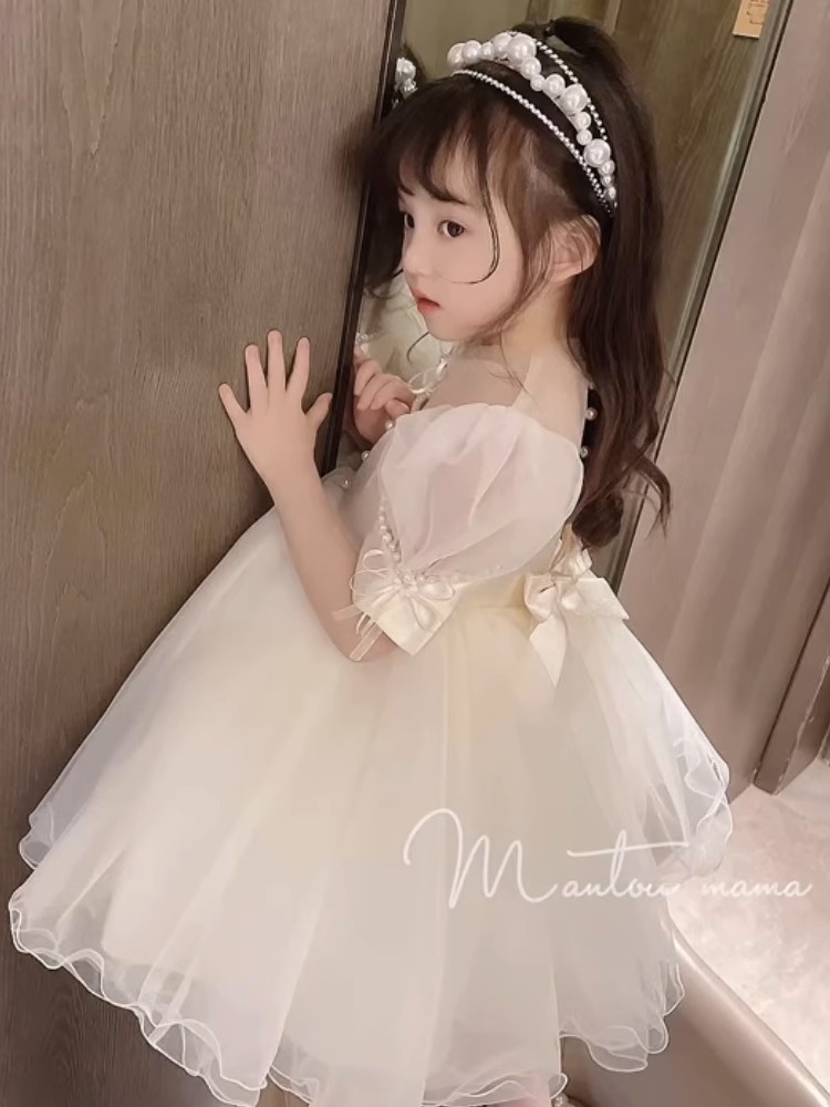 2023女童公主裙夏装新款儿童洋气超仙蓬蓬裙子宝宝夏季礼服连衣裙