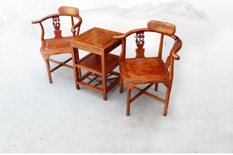 特价古典明清中式仿古家具休闲实木椅子三角情侣椅老式会客桌椅几
