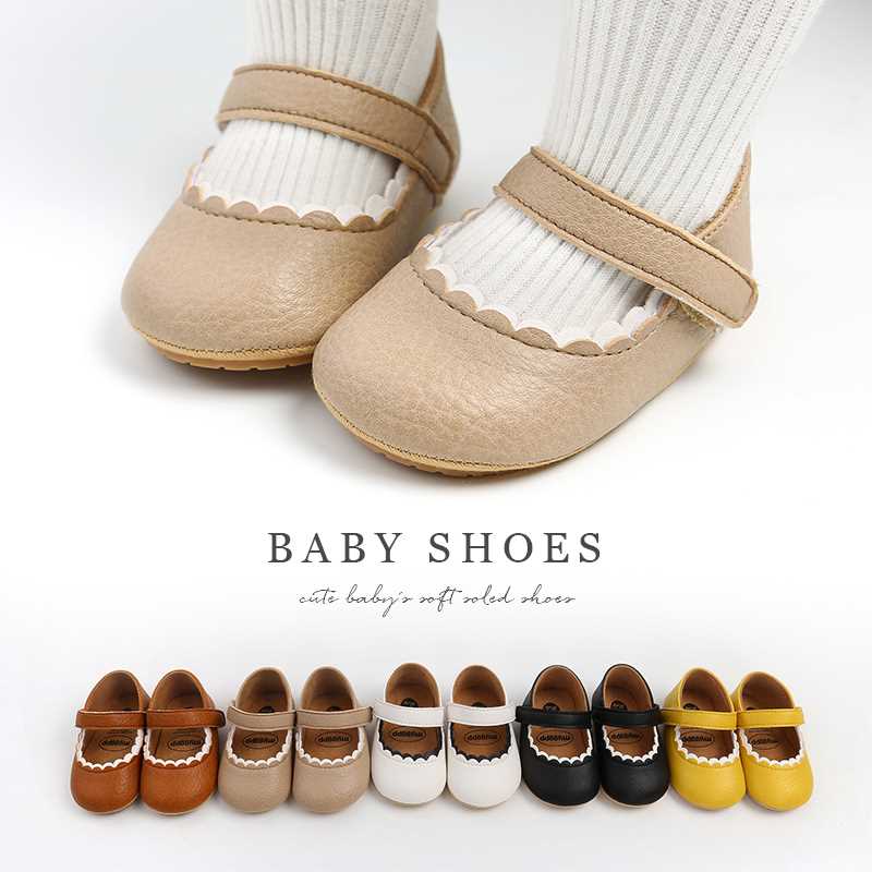 婴童周岁学步鞋一宝宝防滑鞋子皮鞋公主鞋软底可爱魔术贴婴儿鞋女