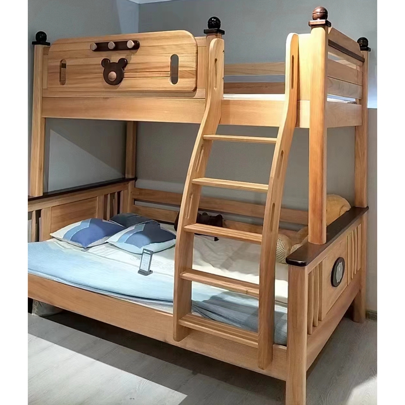 全实木高低床红檀木儿童两层多功能上下铺上下床子母床成人双层床