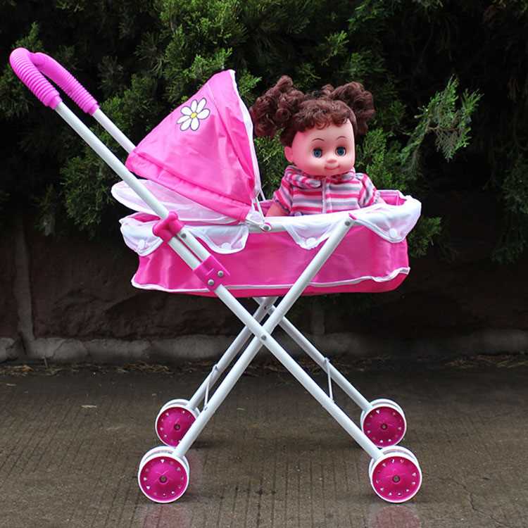 高档儿童玩具推车娃娃女童女孩过家家玩具手推车玩具婴儿宝宝小推