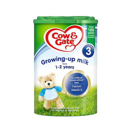 英国原装进口牛栏奶粉3段 cow & gate 婴幼儿1-2岁成长1+段800g