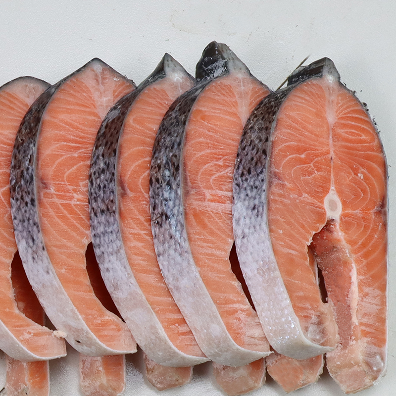 智利进口三文鱼排扒中段大片2斤4片大西洋鲑鱼整条切新鲜冷冻包邮