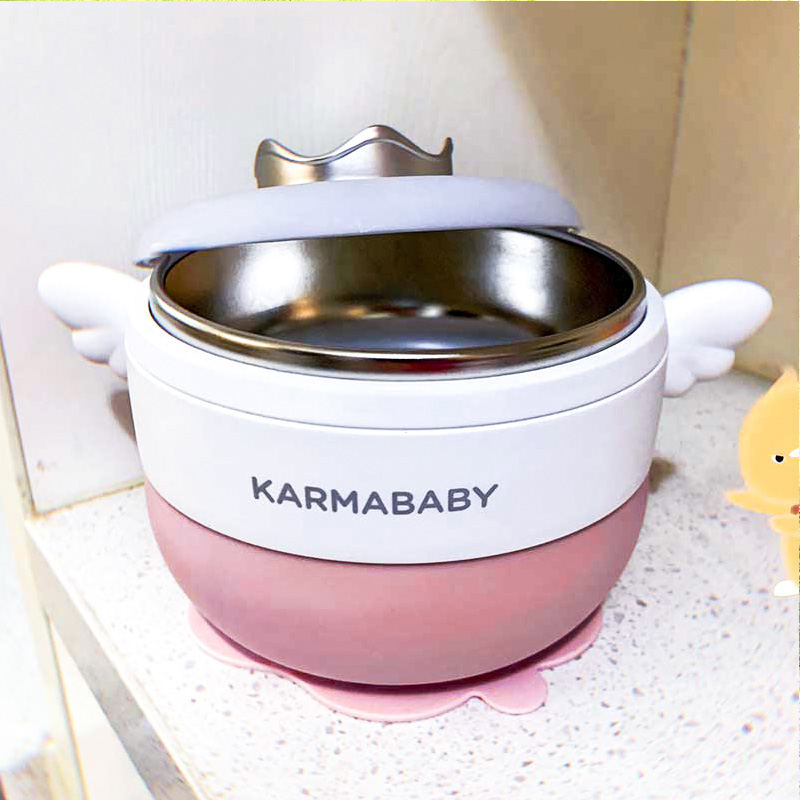 卡曼karmababybaby辅食碗保温碗恒温宝宝碗婴儿辅食工具宝宝餐具