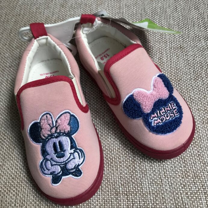 清仓迪士尼新款女童鞋套脚低帮帆布鞋幼儿园室内软底防滑男女