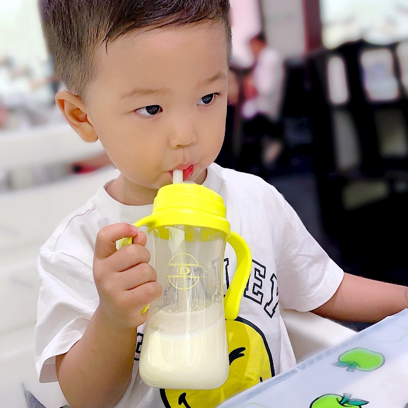 Ddrops学饮杯宝宝PPSU吸管杯喝奶带手柄杯子儿童水杯婴儿防呛奶瓶