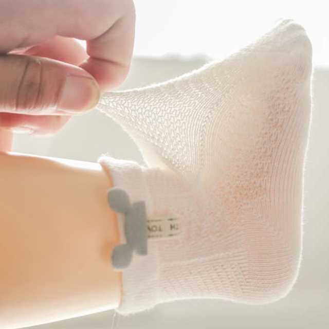 女宝夏季袜子新生婴儿儿0到3个月夏婴童一岁半宝宝男宝春秋薄款棉
