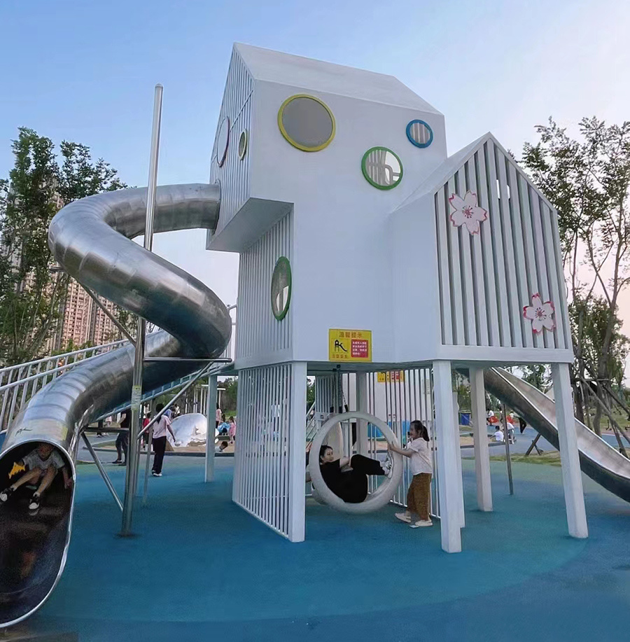 大型户外儿童游乐设备非标定制室外幼儿园小区公园无动力组合滑梯