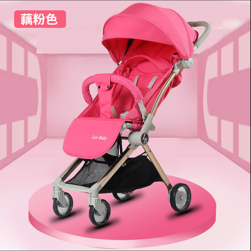 可折叠儿童手推车M6高景观简易便携式宝宝婴儿轻便双向