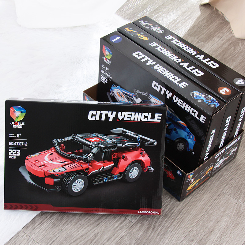 科技潮玩跑车积木 兼容乐高赛车拼装模型男生玩具礼盒汽车积木