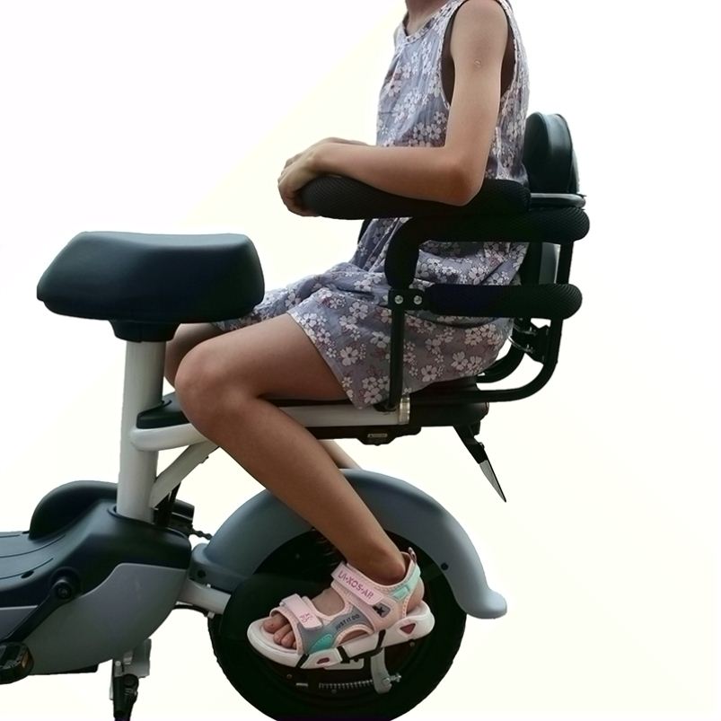 电动车后排儿童座椅安全单车婴儿护栏宝宝扶手后置折叠小孩自行的