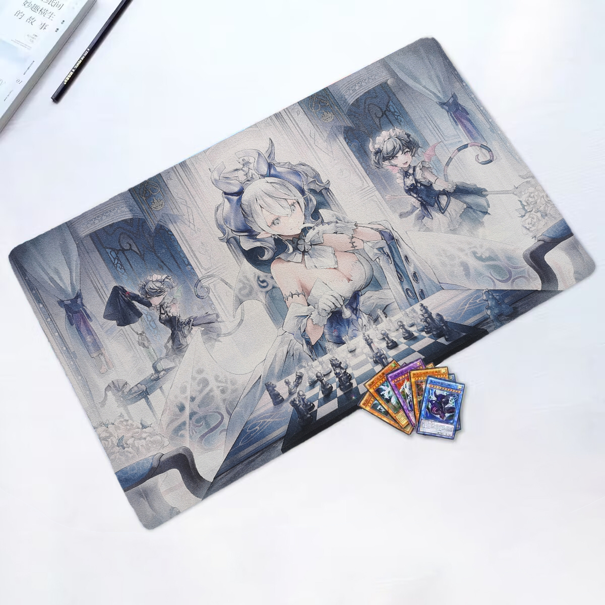 Yu-Gi-Oh游戏王卡垫DIY 白银城的拉比林斯 橡胶垫印花桌垫卡垫