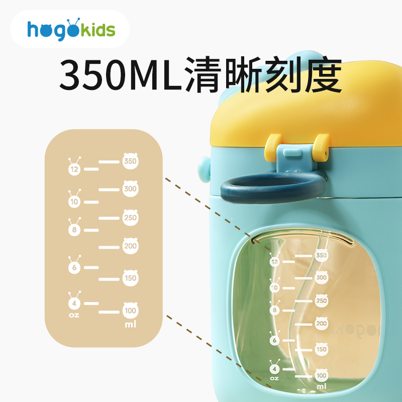 宝宝水杯一岁以上两岁以上3岁喝水幼儿园外出饮水吸管杯防摔防呛