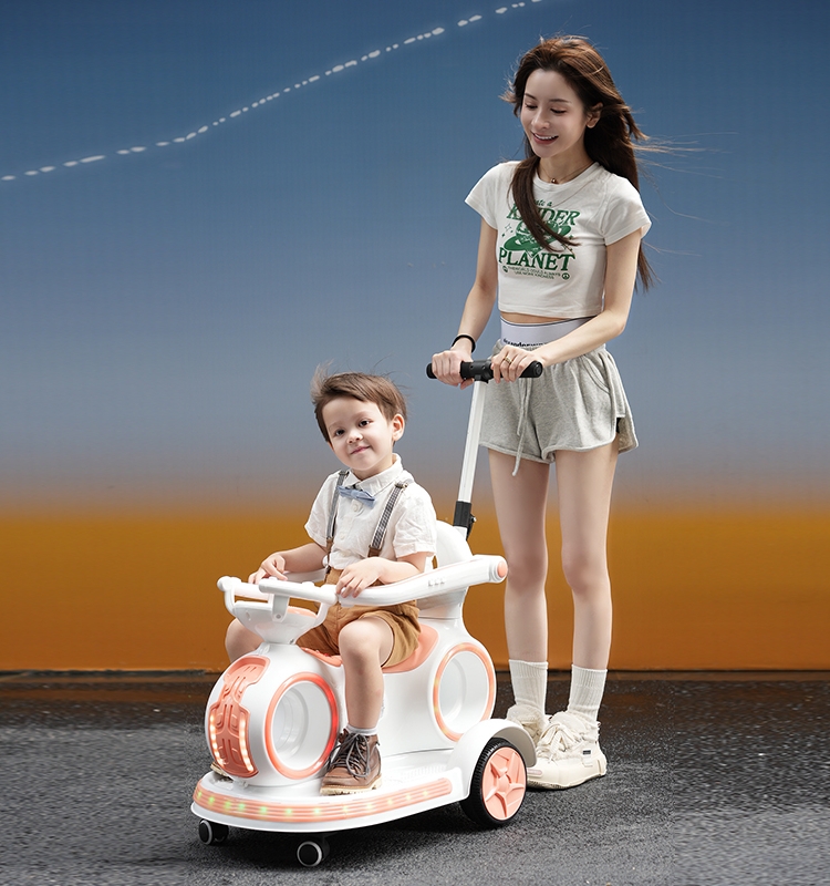定制婴儿童电动车宝宝四轮汽车带遥控摇摇车可手推可坐小女男孩瓦