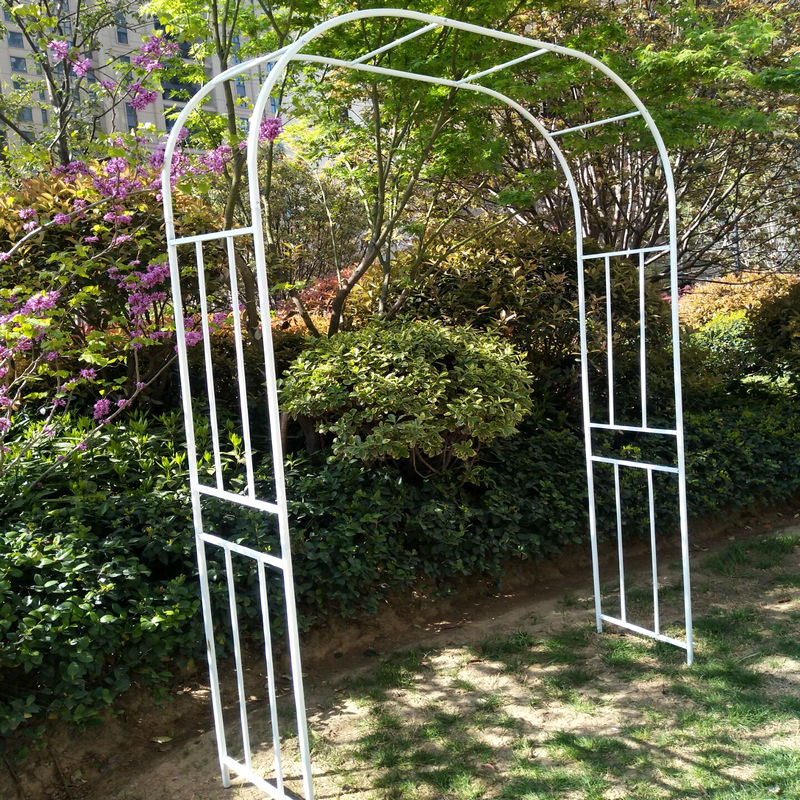 新款爬藤花架加厚铁艺户外花园装饰月季玫瑰花支架庭院阳台拱门