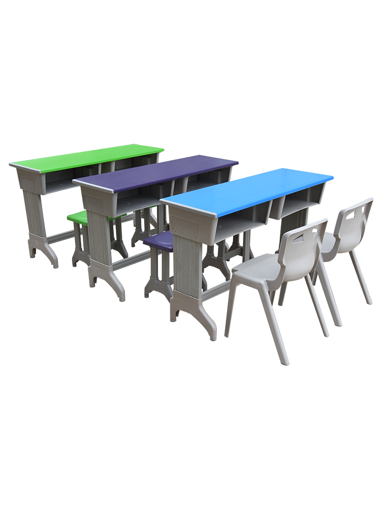 双人课桌椅中小学儿童学习书桌升降塑料写字桌家用学校学生辅导班