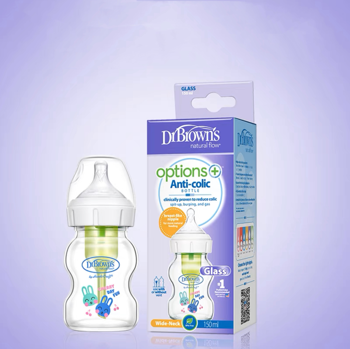 布朗博士新生儿奶瓶婴儿玻璃奶瓶ppus新生宝宝宽口径防胀气防呛奶